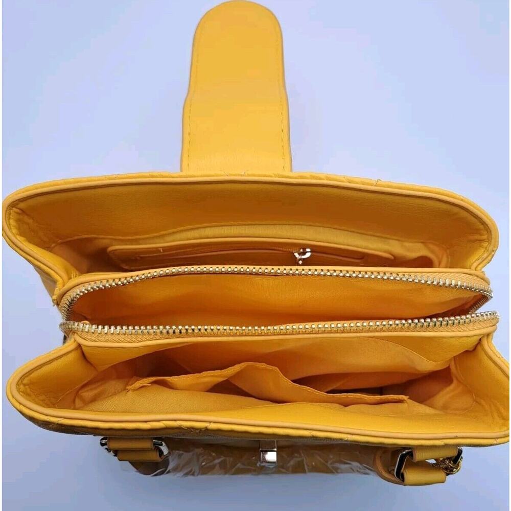 Bebe Women's Kellen Satchel Bag Sunflower‎ Small - Picture 8 of 12